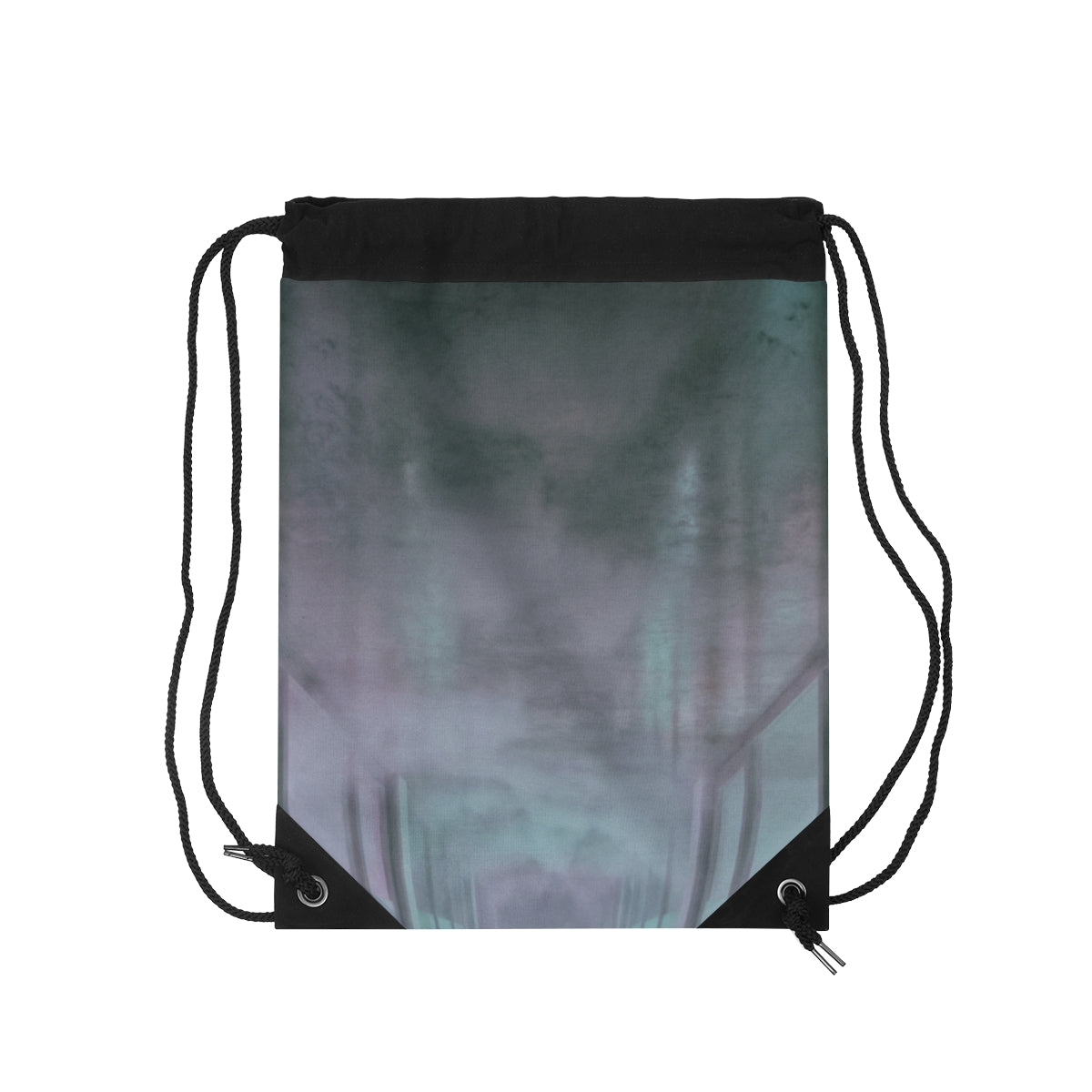Drawstring Bag - Liminal Corridor Fog Art Print | Echovira...