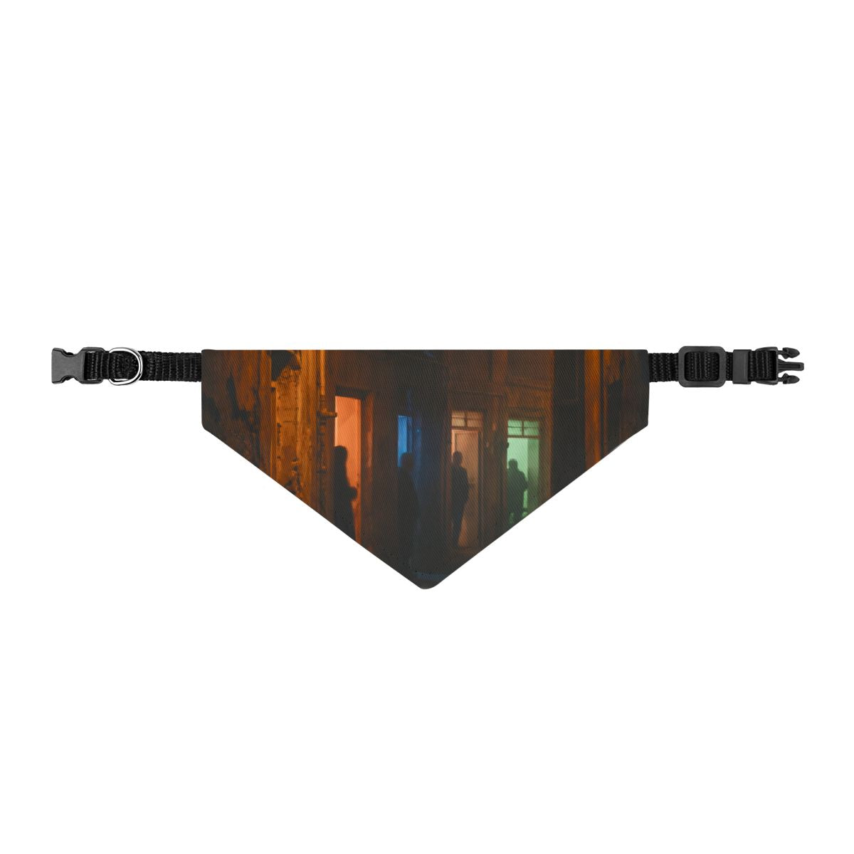 Clip-on Pet Bandana - Shadowed Alleyway Mystery Art Print |...
