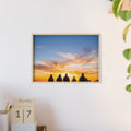 Posters with Wooden Frame - Sunrise Journey