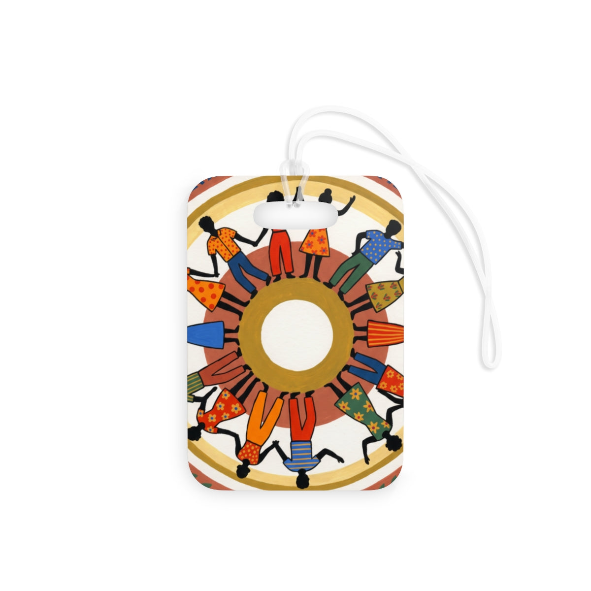 Luggage Tag - Unity Mandala Folk Art | Echovira Gallery