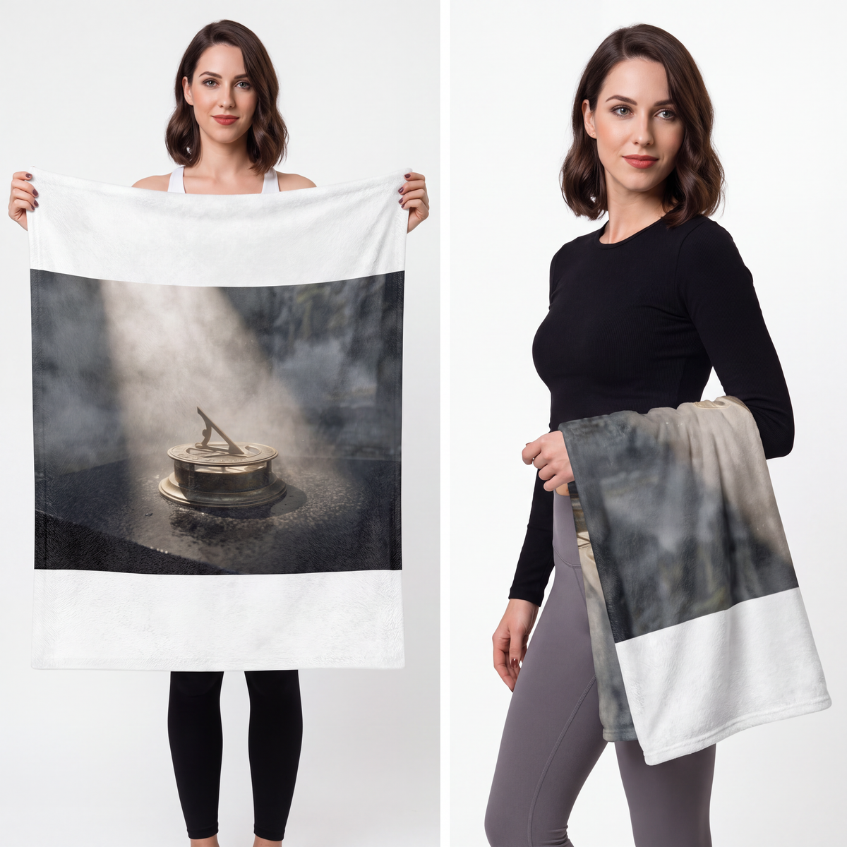 Velveteen Blanket - Sundial in Sunbeam | Echovira Gallery