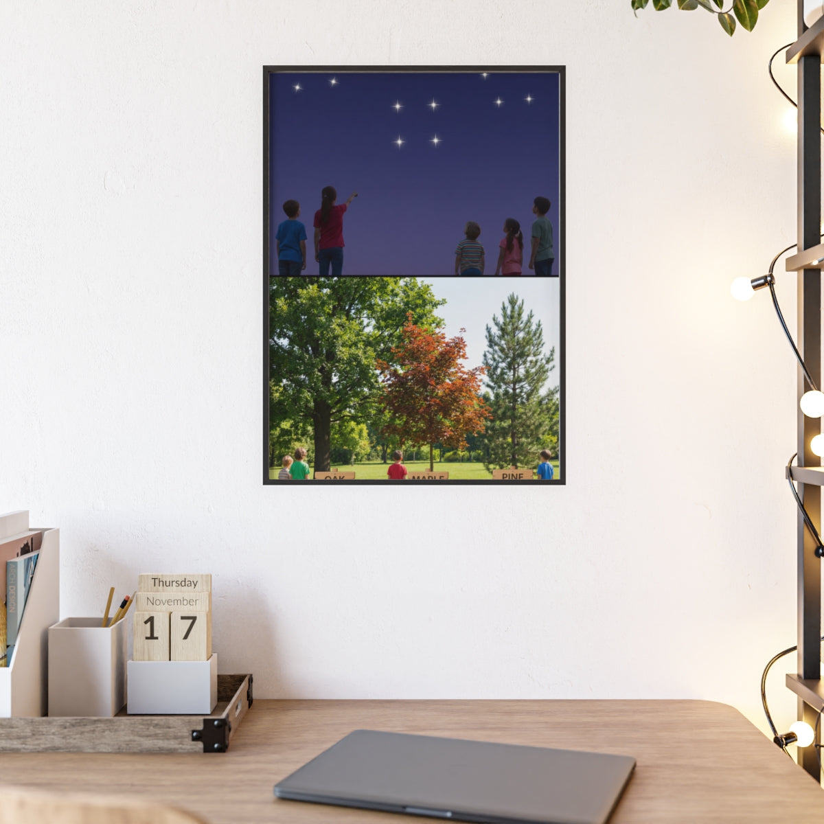 Wooden Framed Poster - Wonder — Portrait