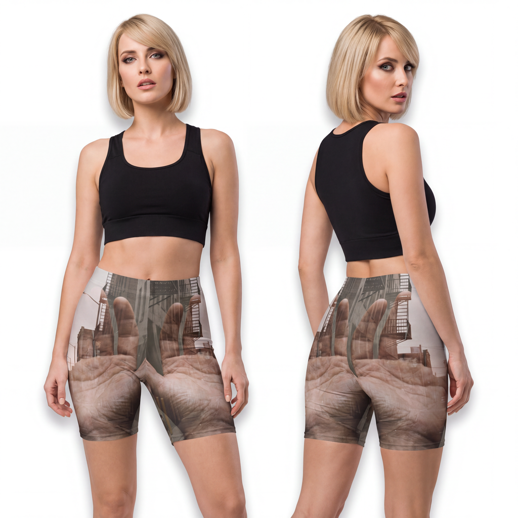 Women's Biker Shorts - Urban Metamorphosis | Echovira...