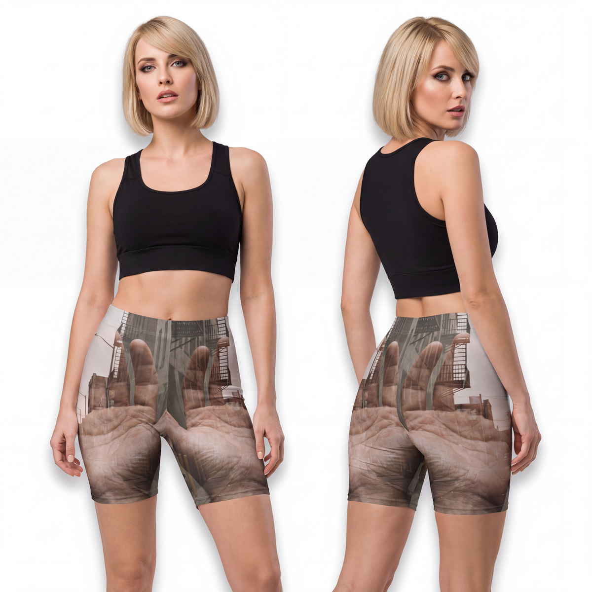 Women's Biker Shorts - Urban Metamorphosis | Echovira...
