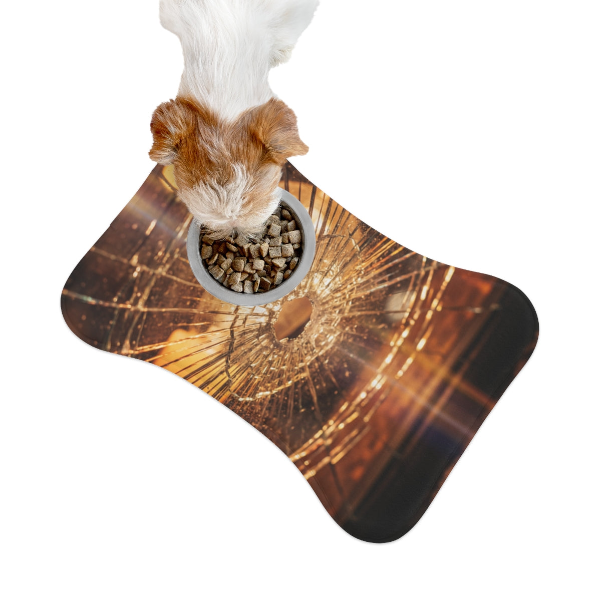 Pet Feeding Mats - Shattered Amber Glow Fine Art Print |...