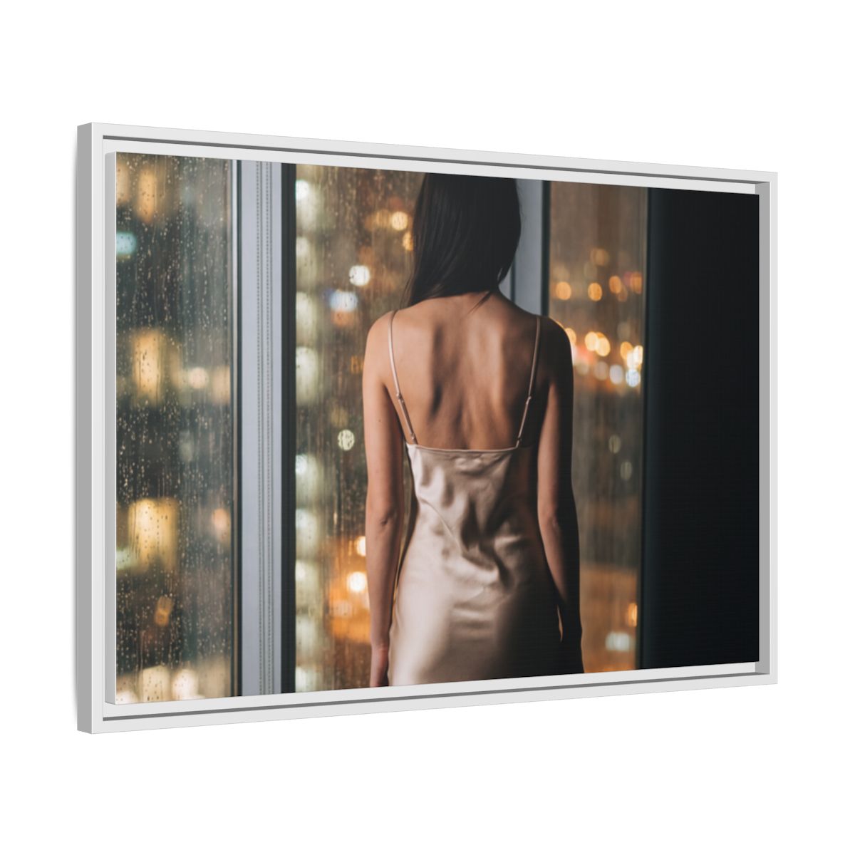 Framed Matte Canvas - Cinematic Nights — White / 1.25"