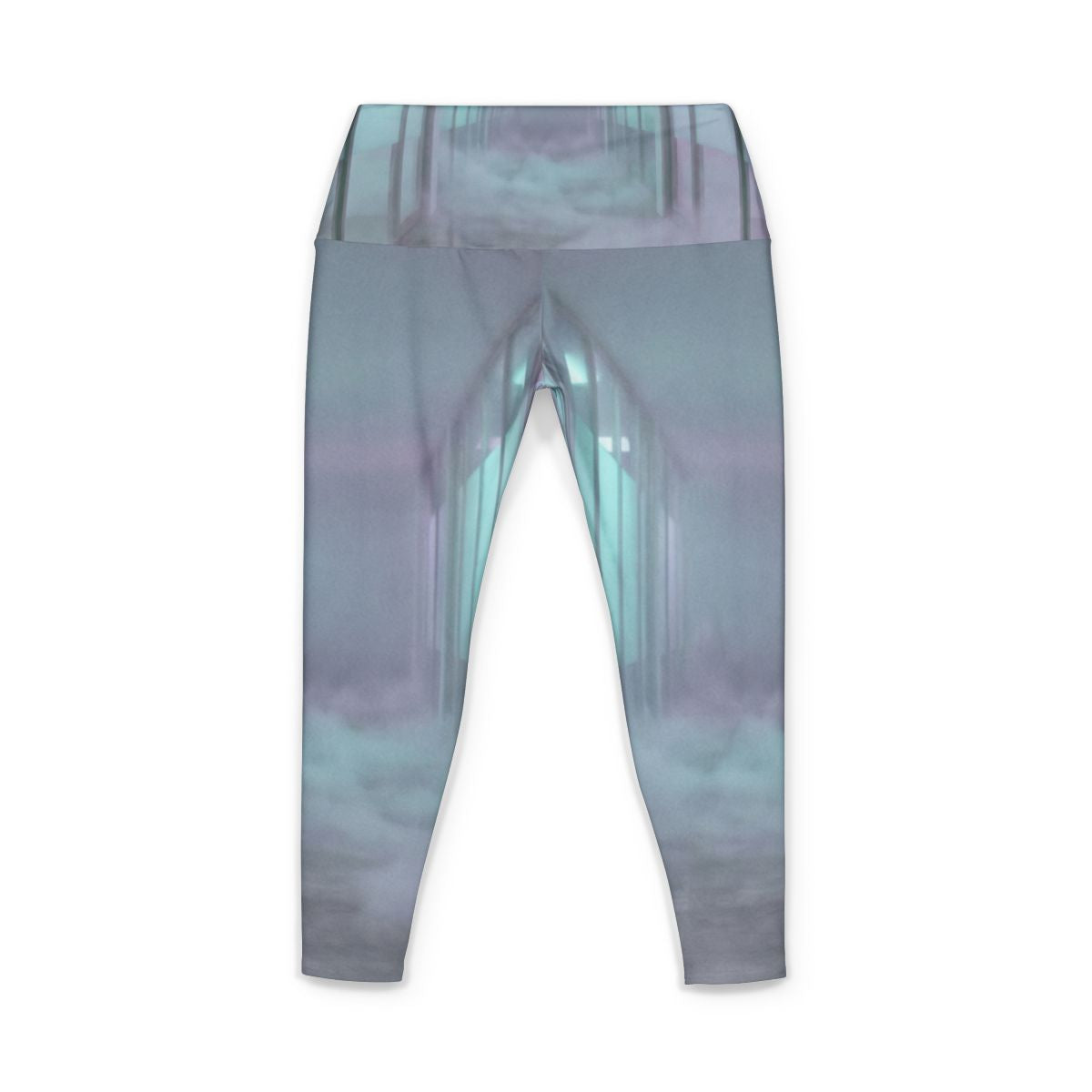 Women's Yoga Pants - Liminal Corridor Fog Art Print |...