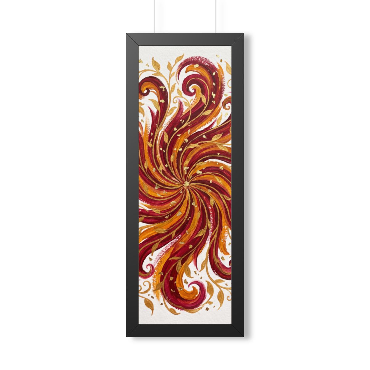 Framed Vertical Poster - Gilded Solstice Art — Black (11×14...