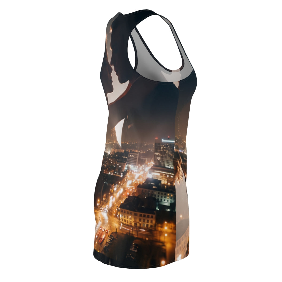 Women's Cut & Sew Racerback Dress - Midnight City Romance |...