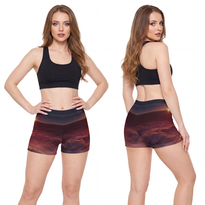 Women's Shorts - Martian Dawn Horizon