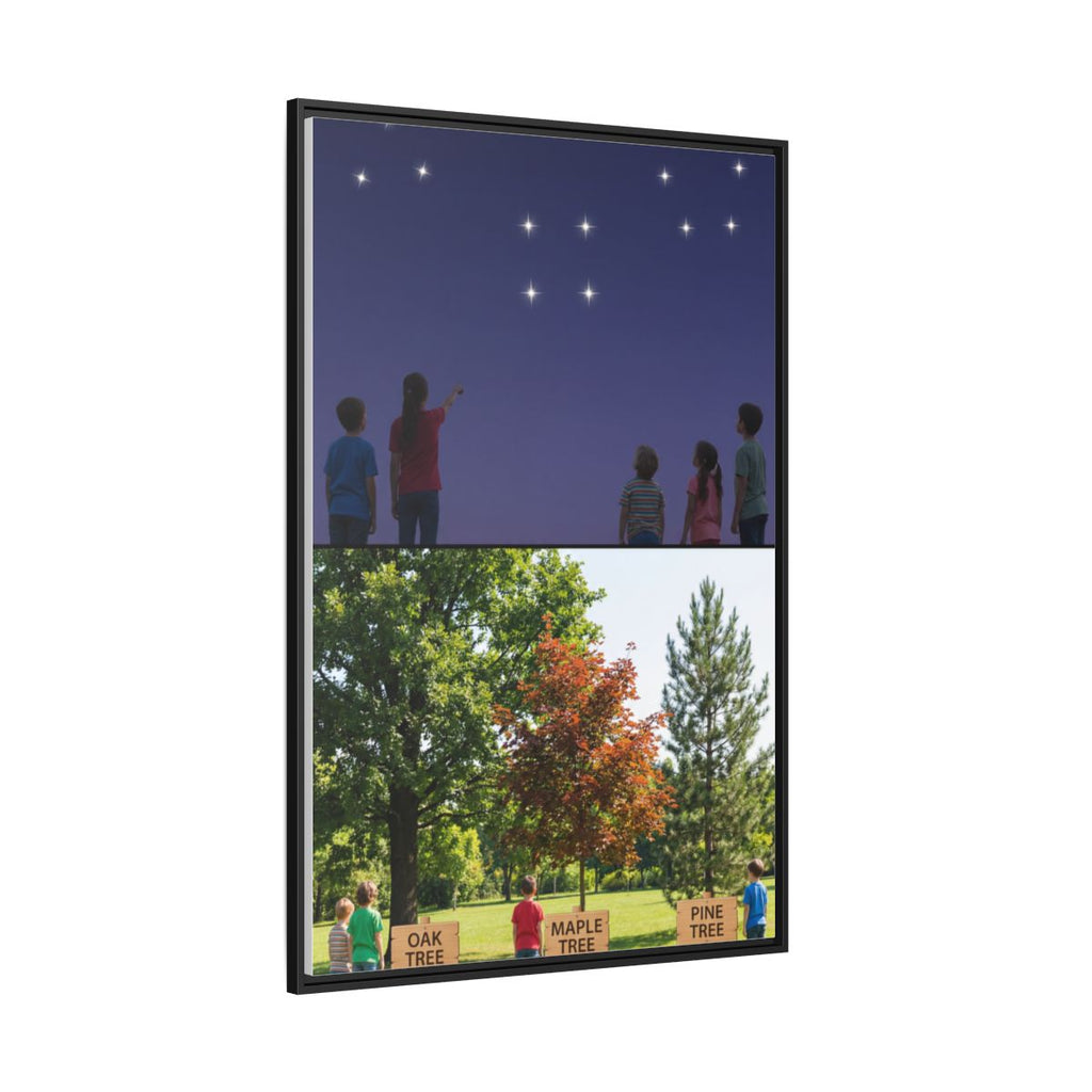 Gerahmte Leinwand (matt) - Discovery — Schwarz / 3,18 cm