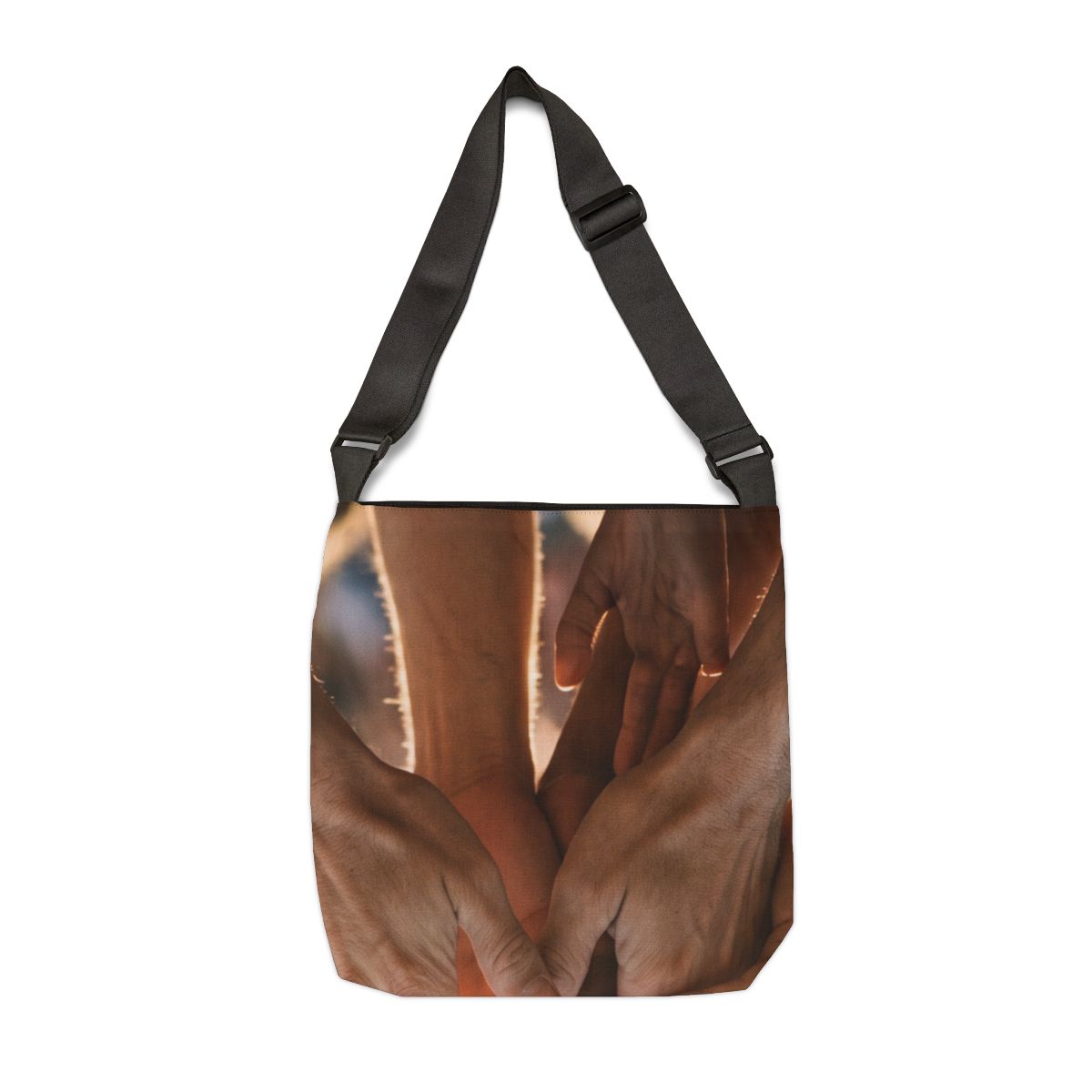Adjustable Tote Bag - Golden Rays of Unity Wall Art |...