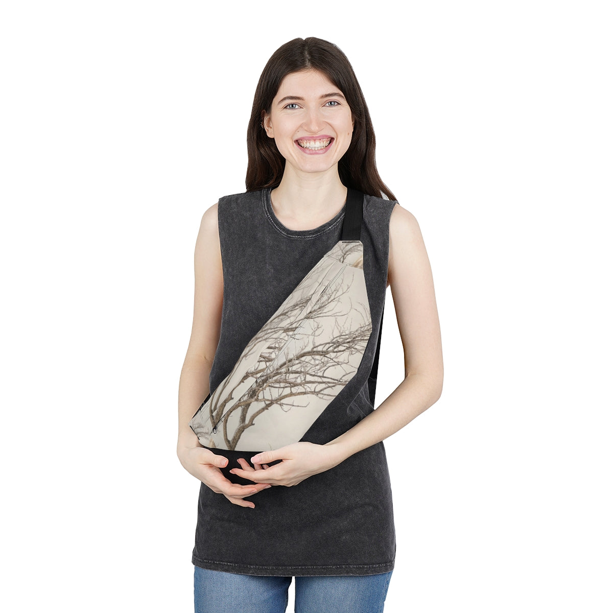 Large Fanny Pack - Hushed Winter Art