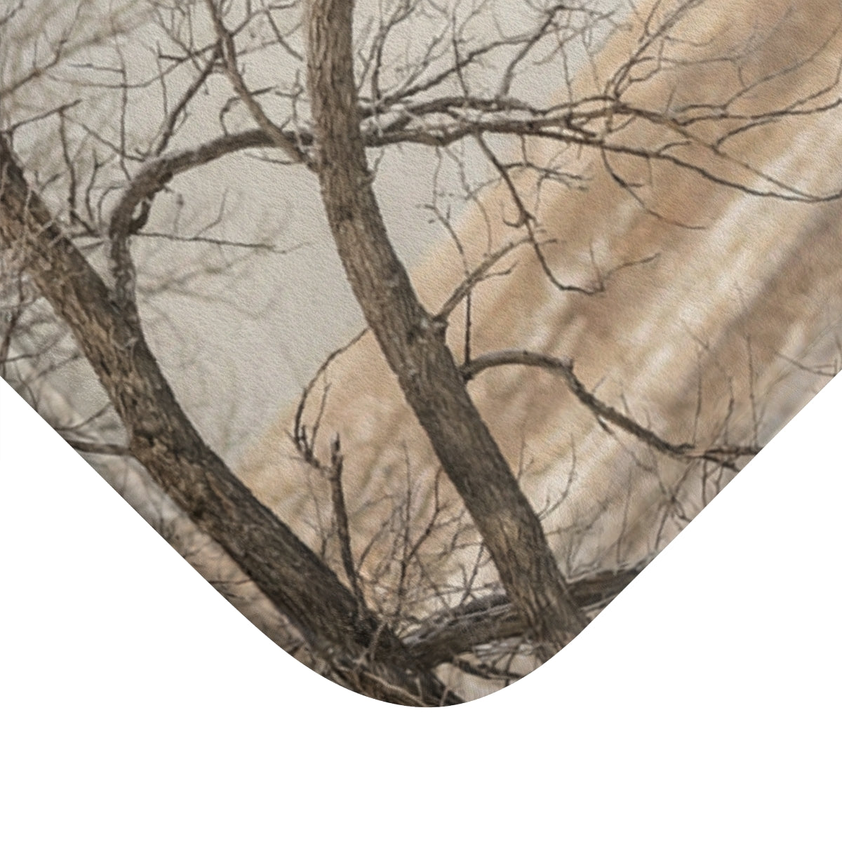 Bath Mat - Minimalist Winter Serenity