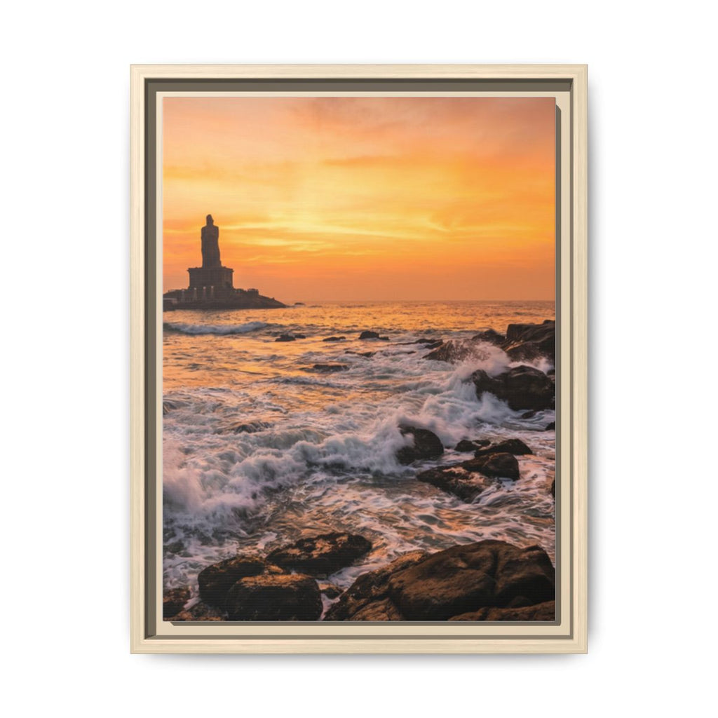 Framed Matte Canvas - Majestic Golden Coast