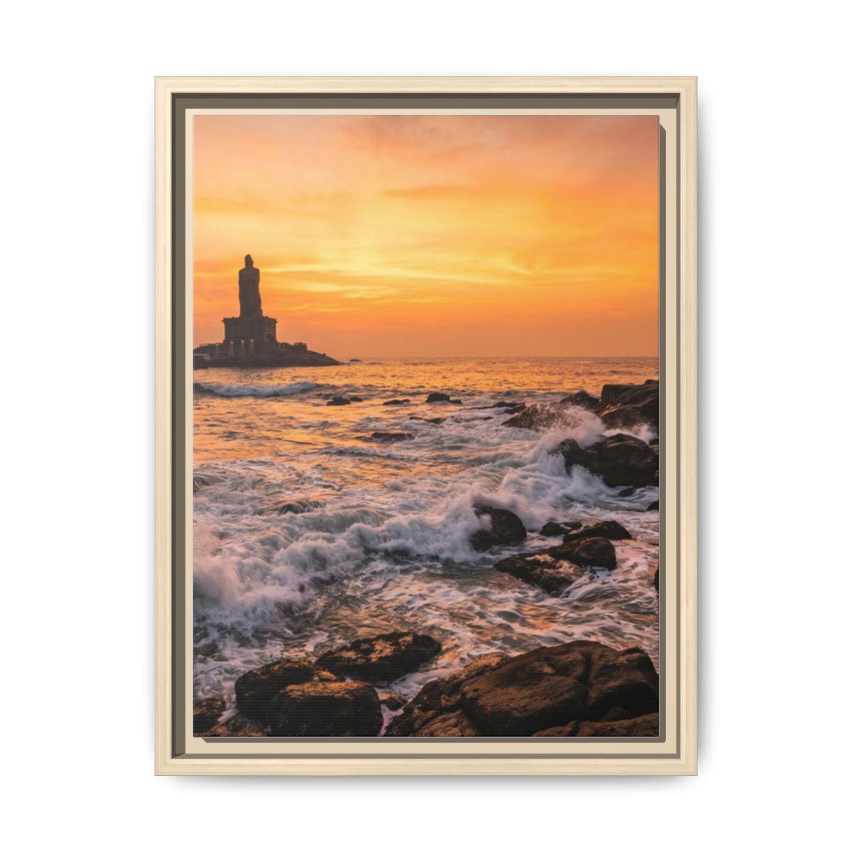 Framed Matte Canvas - Majestic Golden Coast