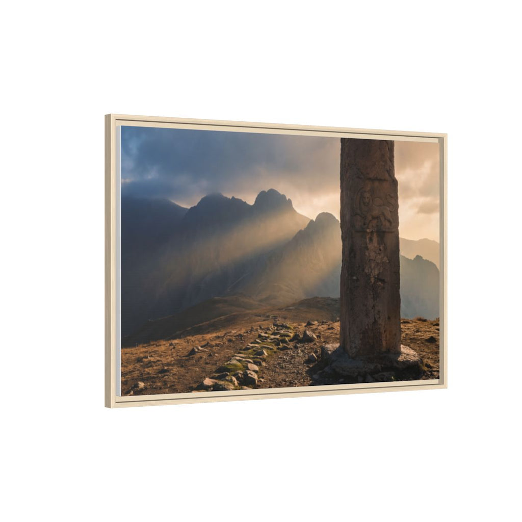 Framed Matte Canvas - Sun Peak