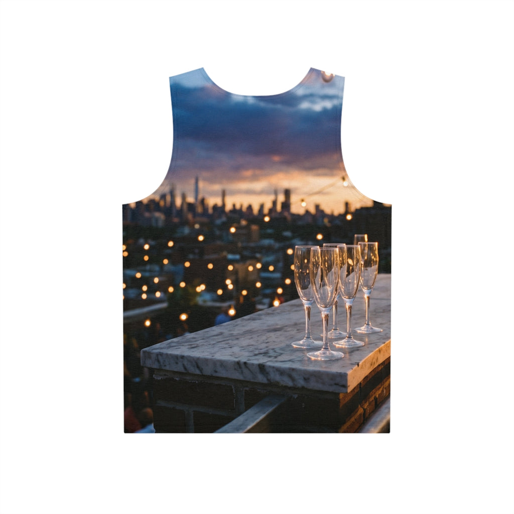 Men's Tank - Rooftop Sunset Vibe | Echovira Gallery