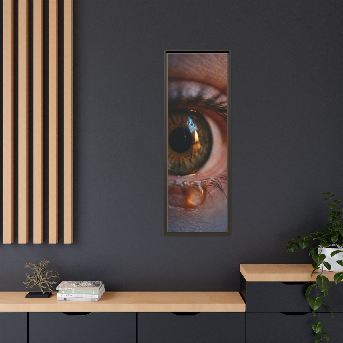 Matte Canvas, Framed - Luminous Tear