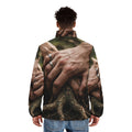Men's Puffer Jacket with Forest Root Artwork