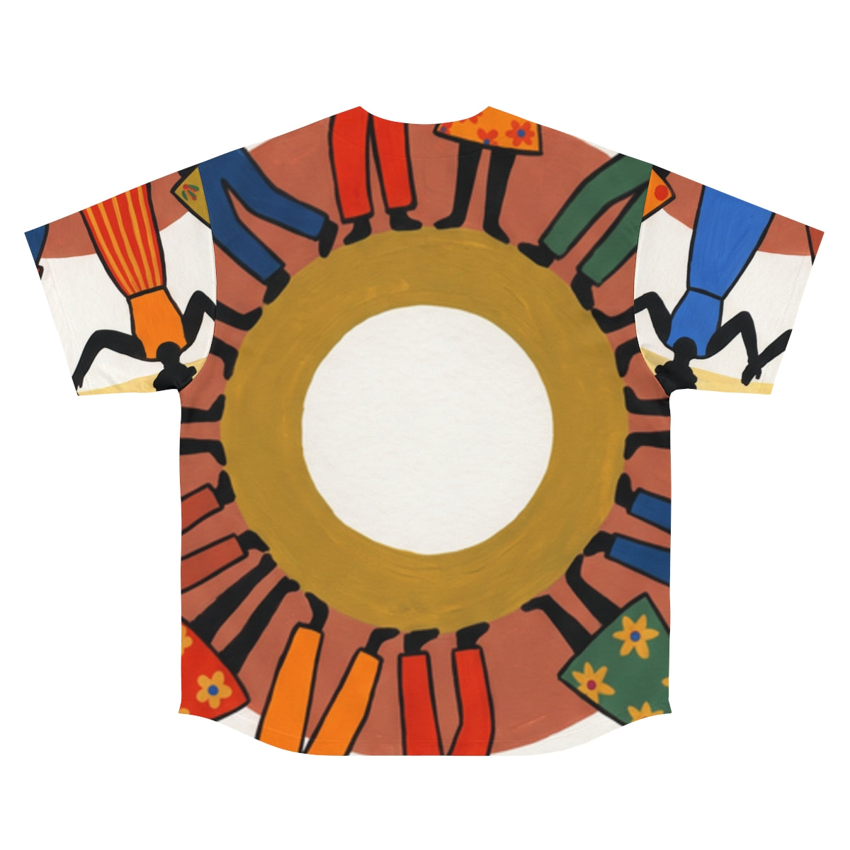 Men's Baseball Jersey - Unity Mandala Art | Echovira Gallery