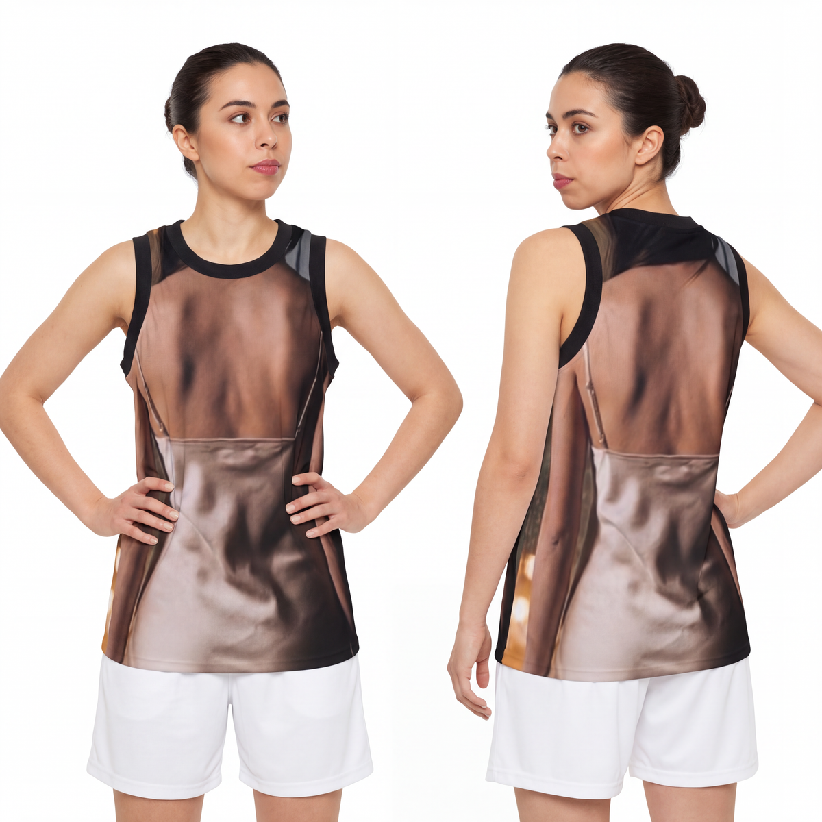 Unisex Basketball Jersey - Shimmering City | Echovira...