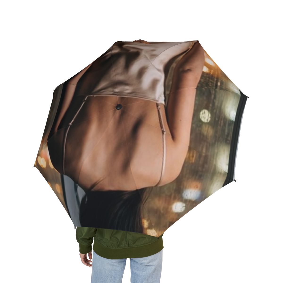 Semi-Automatic Foldable Umbrella - Rainy City | Echovira...