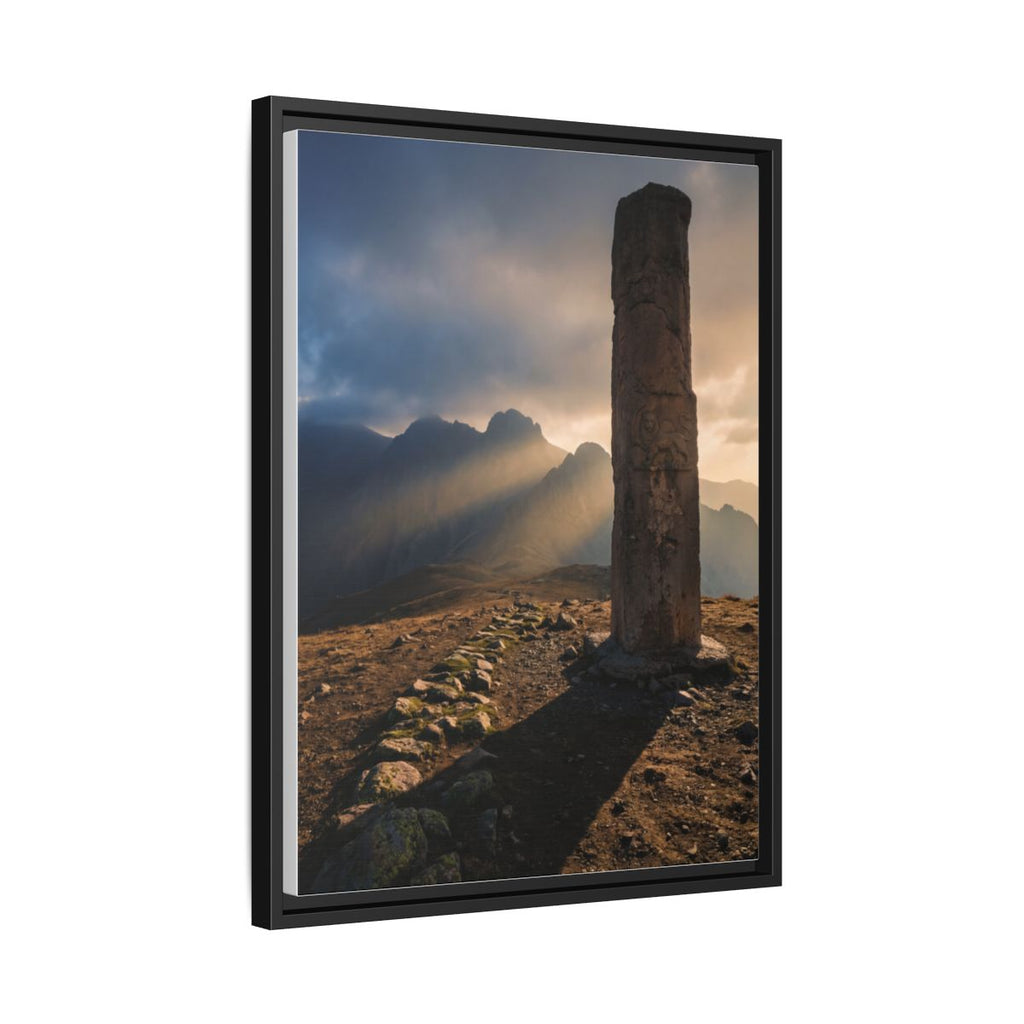 Framed Matte Canvas - Sun Peak