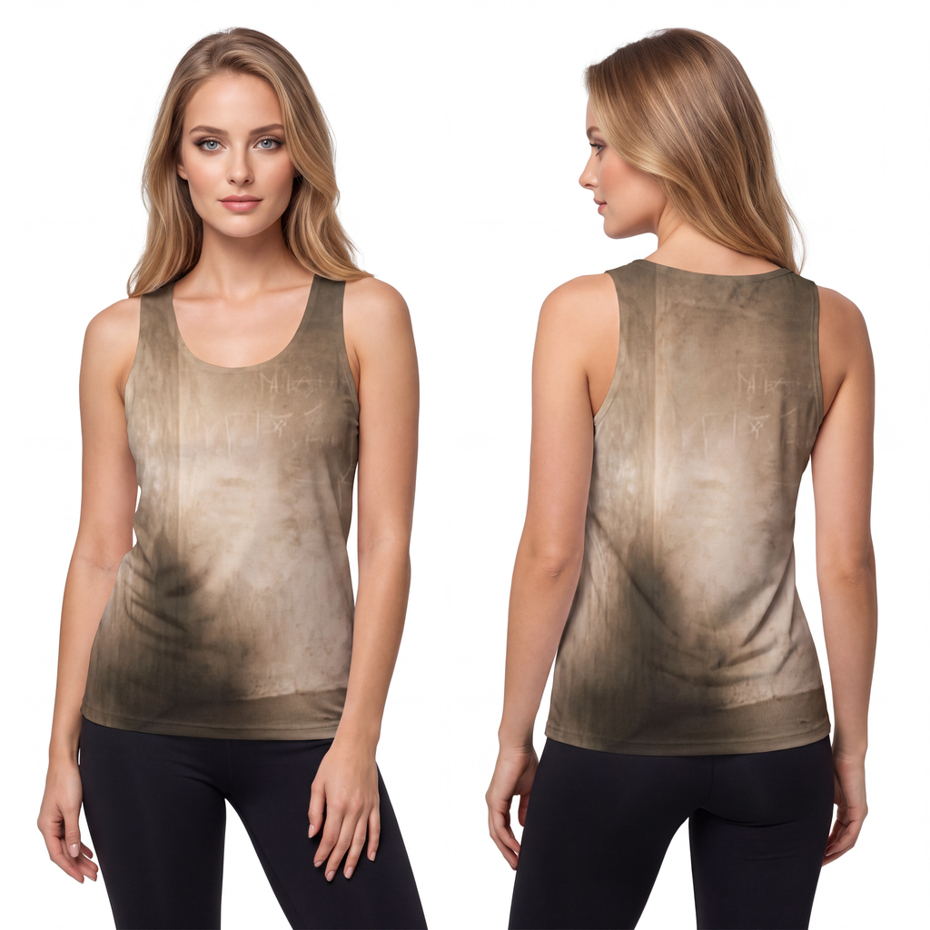 Unisex Tank Top - Shadows of the Citadel moody architectural...