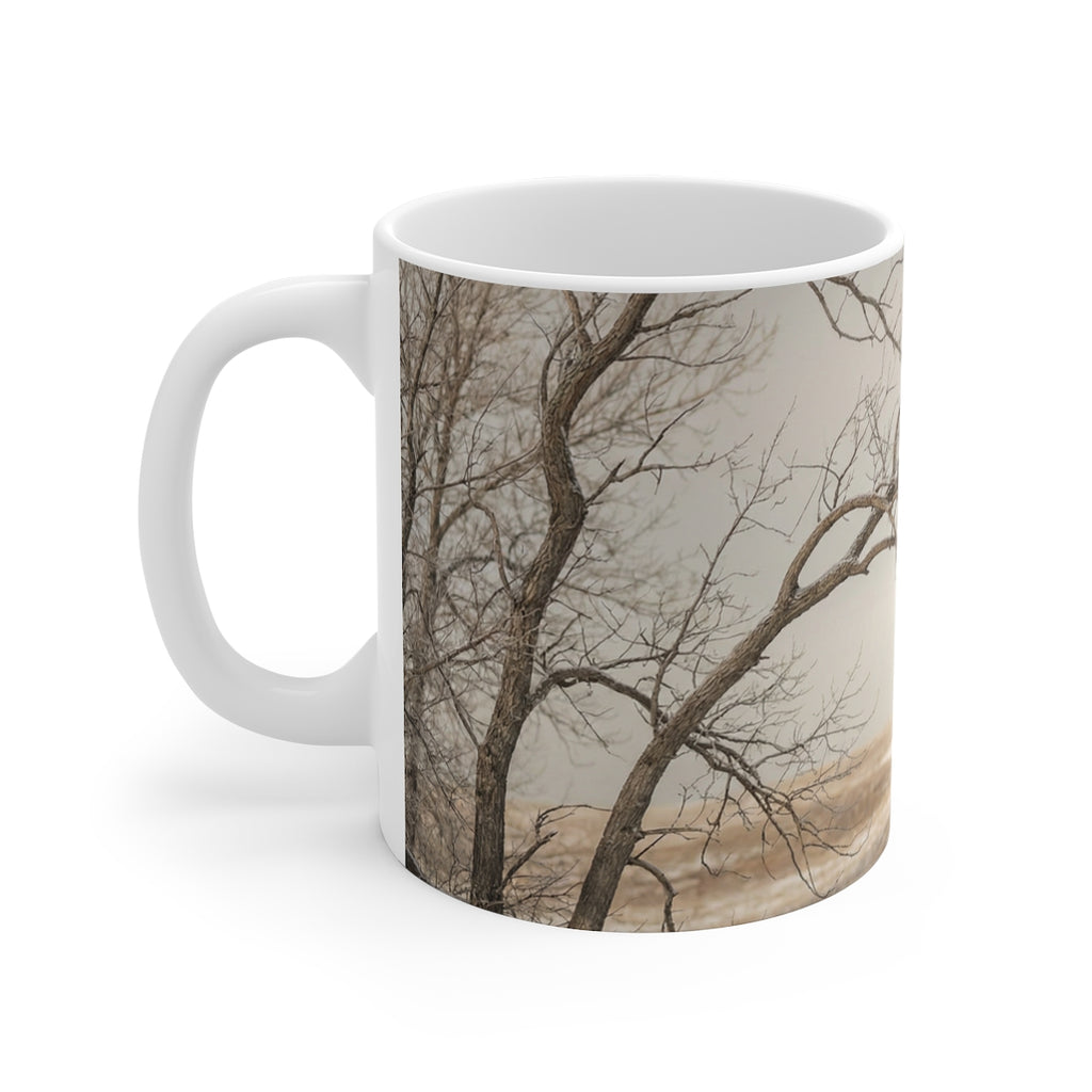 11oz White Mug - Hushed Winter Tree