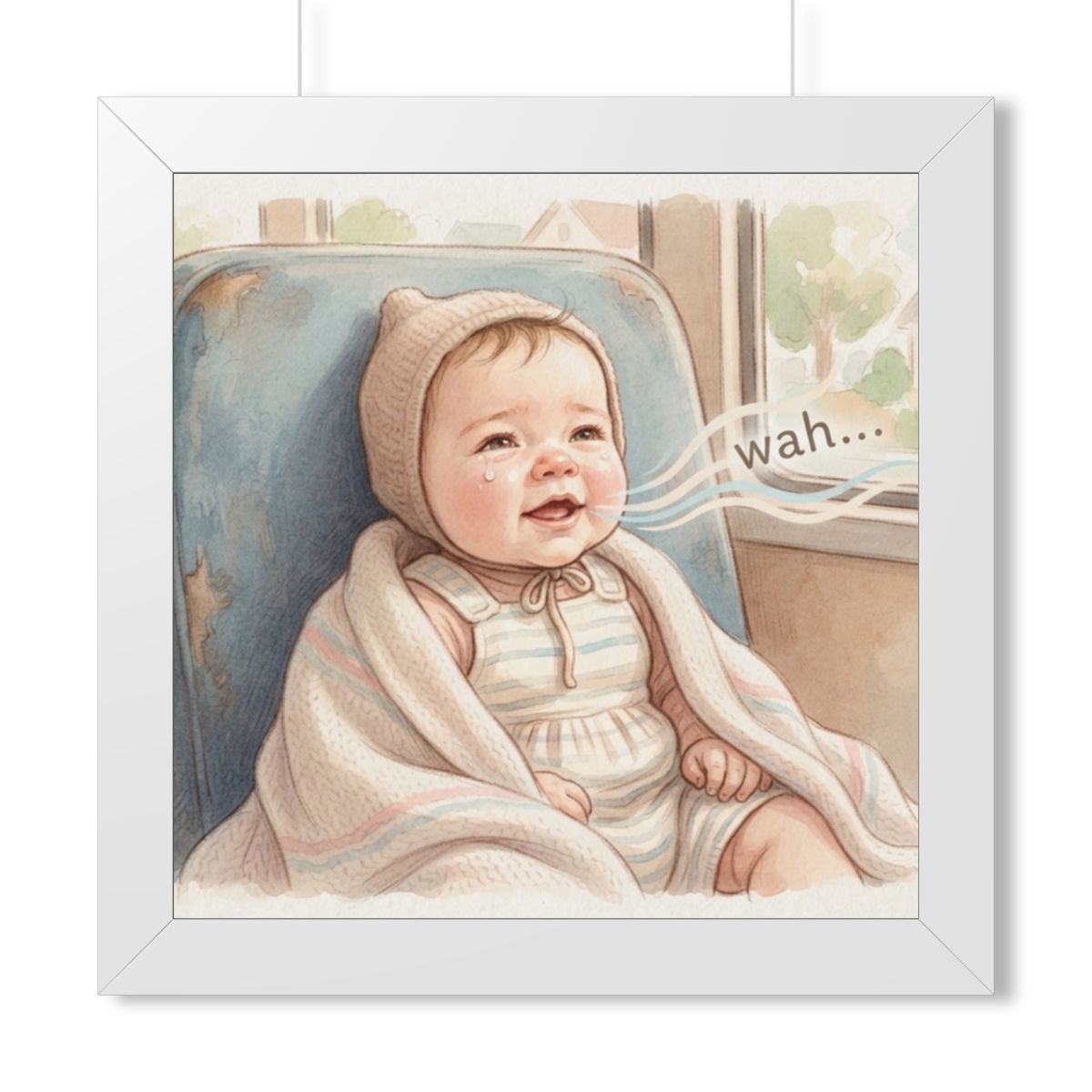 Framed Vertical Poster - Sweet Baby — White (11×14, 12×16......