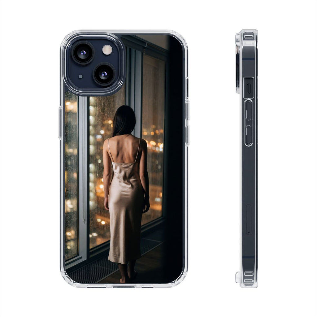 Clear Impact-Resistant Cases - Clear Phone Case - Rainy Mood...