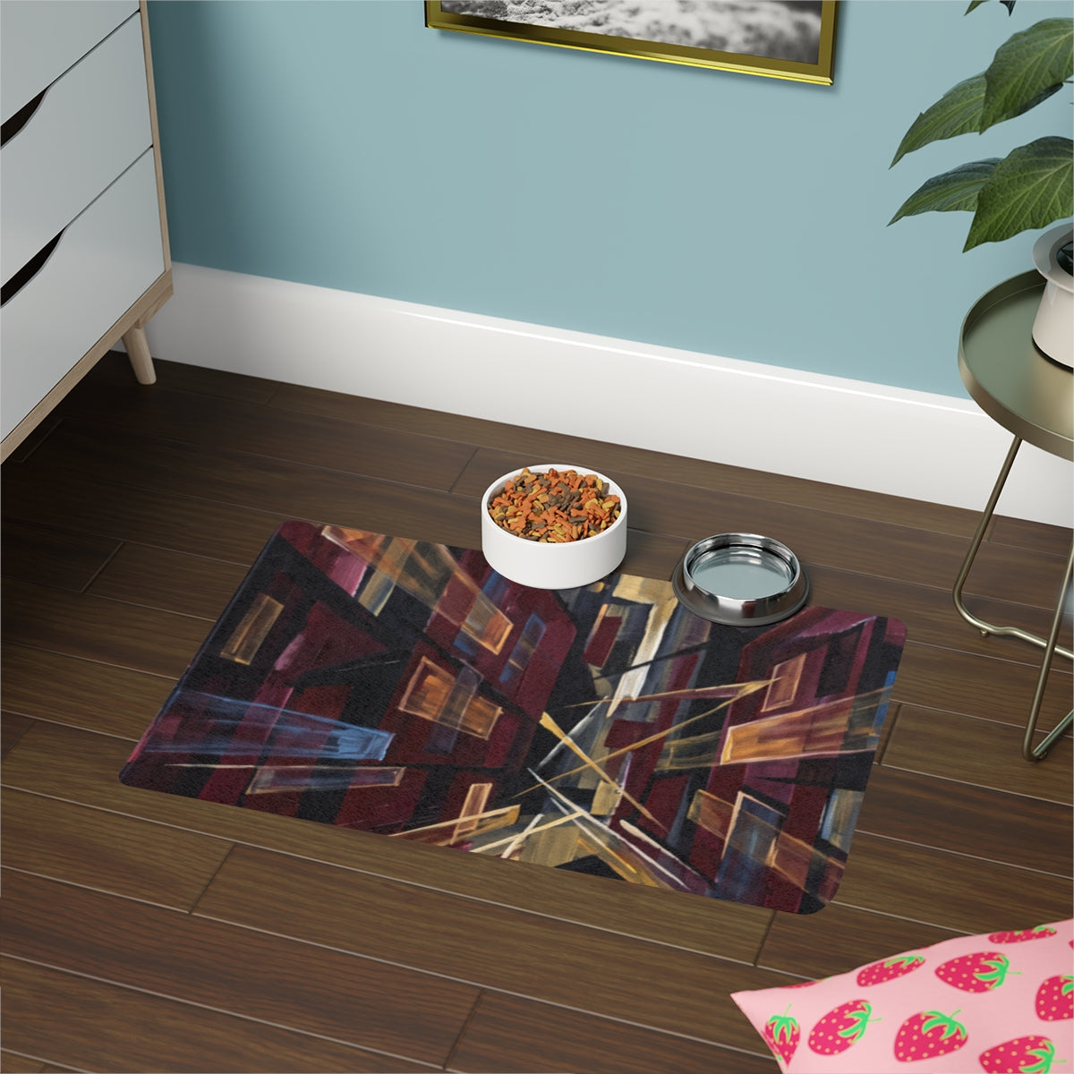 Pet Food Mat 12x18 - Urban Perspective | Echovira Gallery