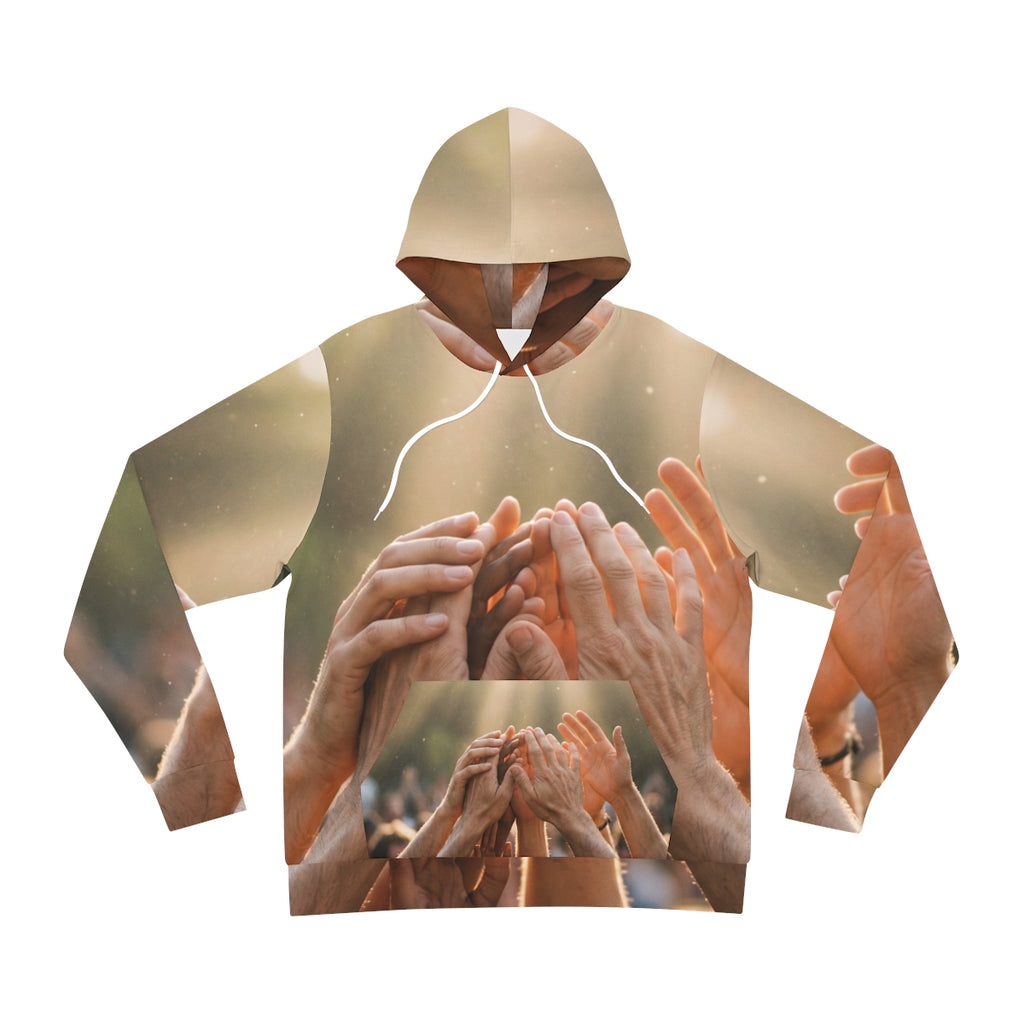 Men's Fashion Hoodie - Golden Rays of Unity Wall Art |...