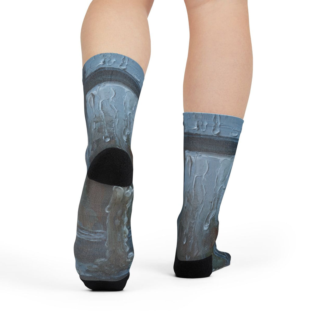 Sublimation Crew Socks - Candlelight Mood | Echovira Gallery