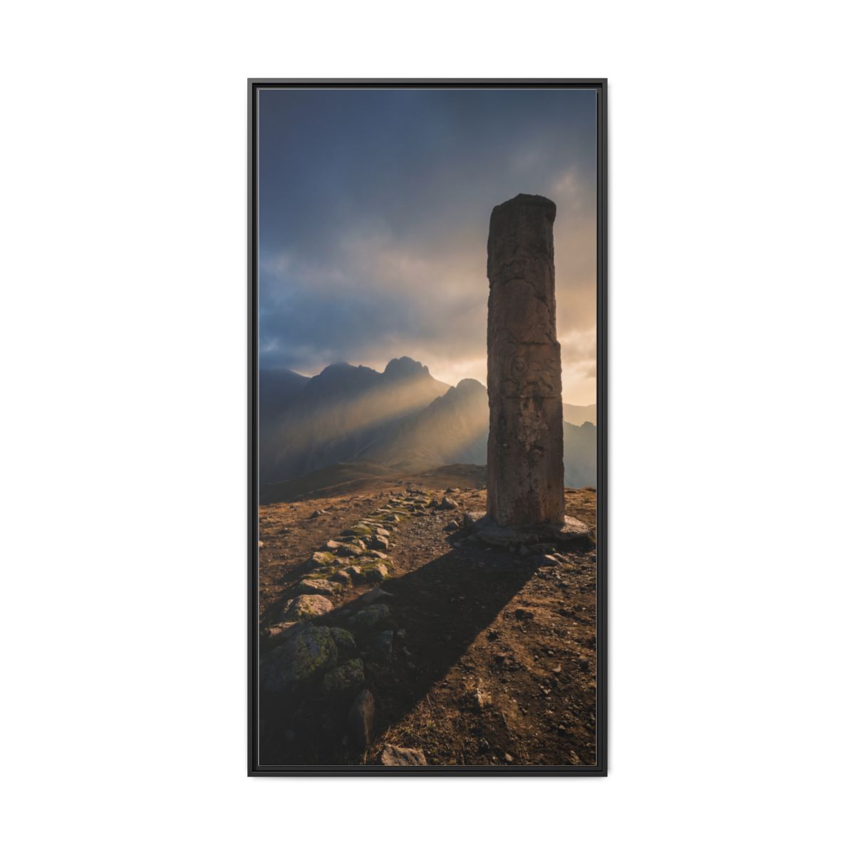 Framed Matte Canvas - Sun Peak
