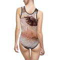 Women's Abstract Terracotta One-Piece Swimsuit