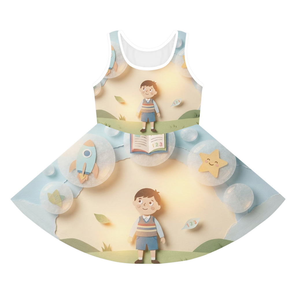 Girls' Sleeveless Sundress - Explorer Story | Echovira...