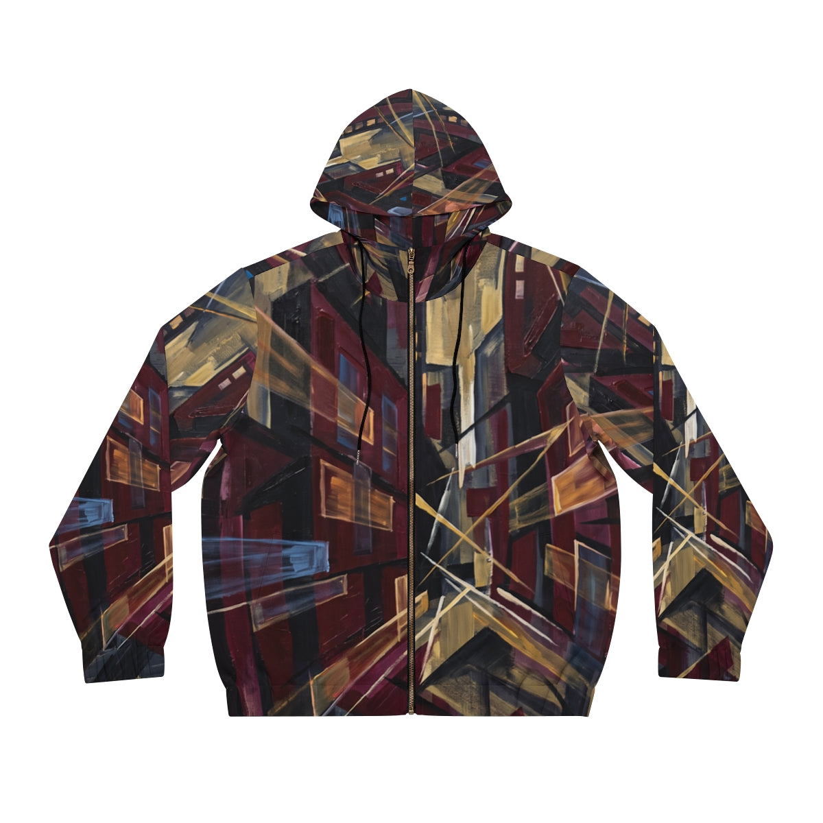Men's Full-Zip Hoodie - Urban Pulse | Echovira Gallery