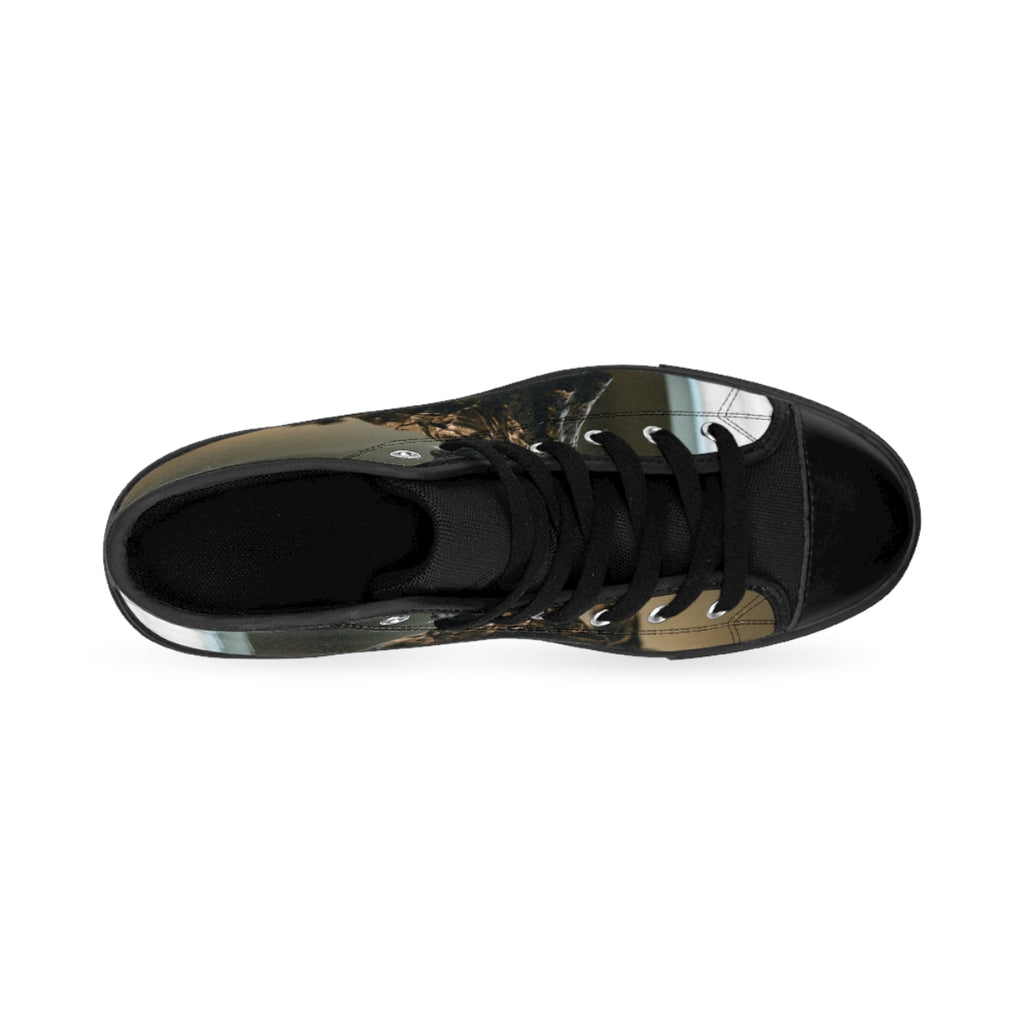 Women's Classic Sneakers - Bronze Solitude Art | Echovira...
