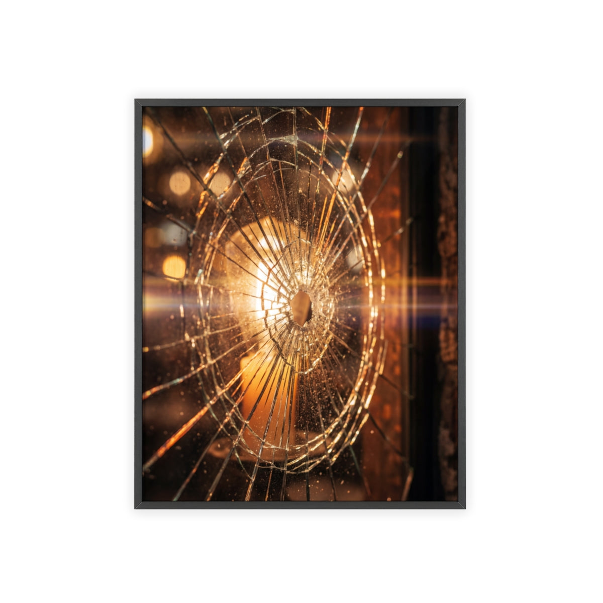 Wood Framed Poster - Cinematic Fracture
