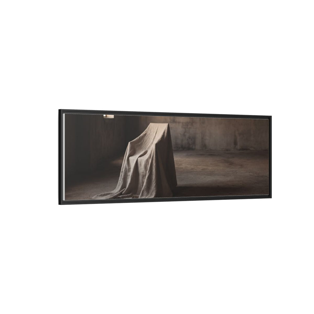 Framed Matte Canvas - Wabi-Sabi Silhouette Art — Black / 1.25"