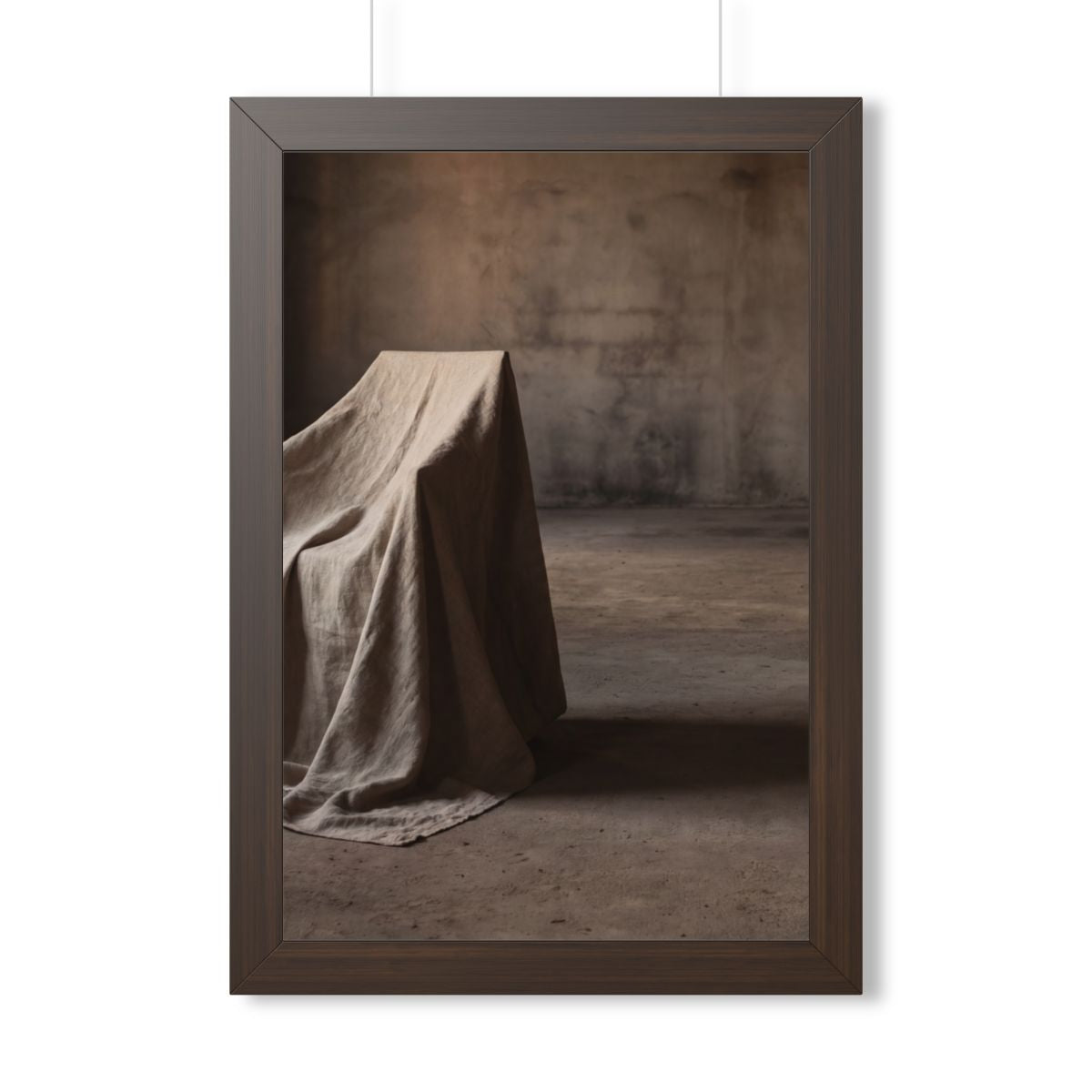 Framed Vertical Poster - Draped Silence Still Life Art... |...