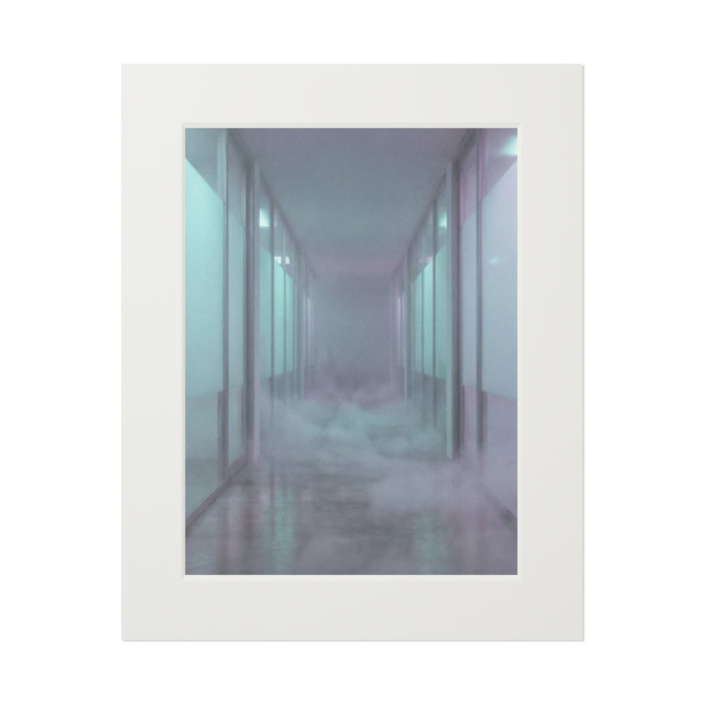 Fine Art Prints - Liminal Corridor Fog Art Print — Portrait...