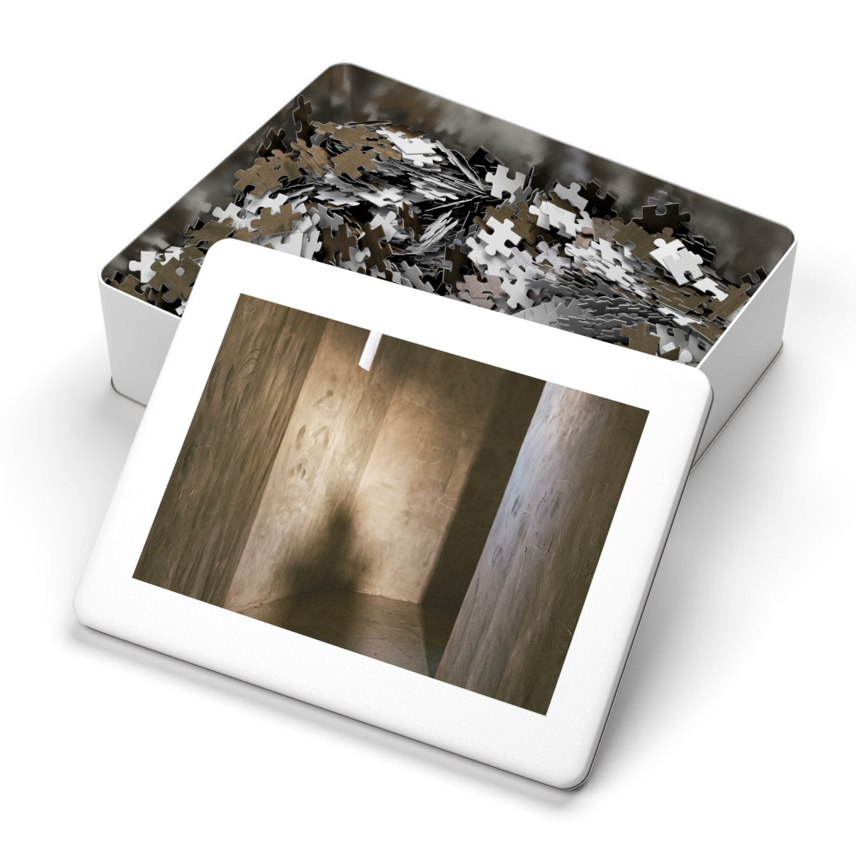 Jigsaw Puzzle with Tin - Shadows of the Citadel moody... |...