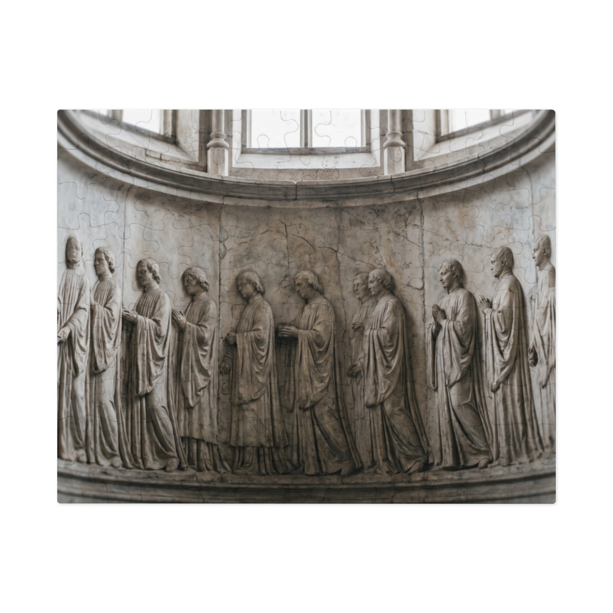 Jigsaw Puzzle with Tin - Gothic Frieze Procession Wall Decor...