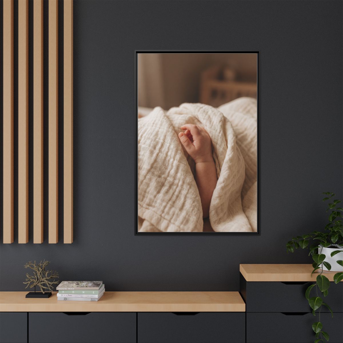 Framed Matte Canvas - Neutral Nursery