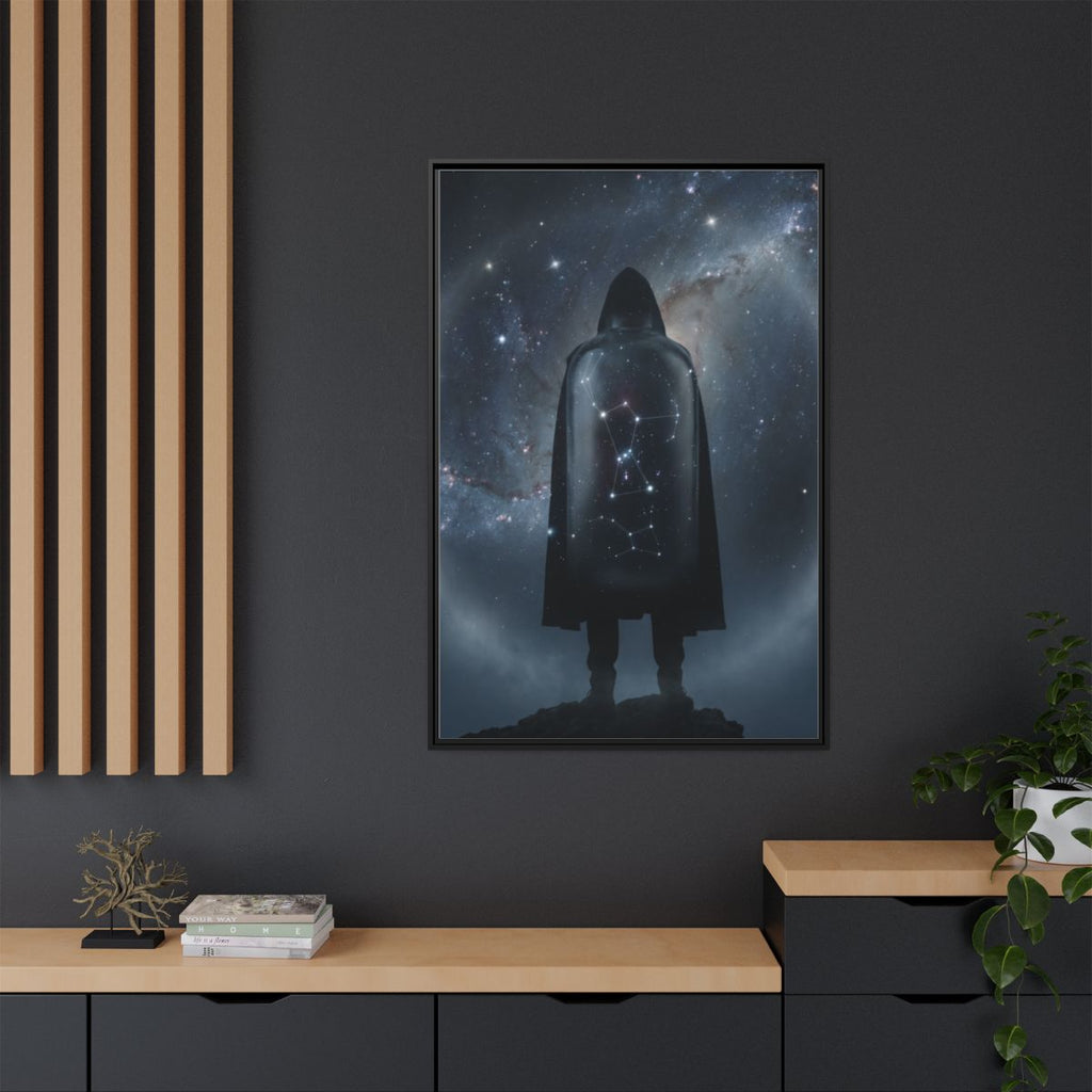 Framed Matte Canvas - Cosmic Sentinel — Black / 1.25" (8×10...