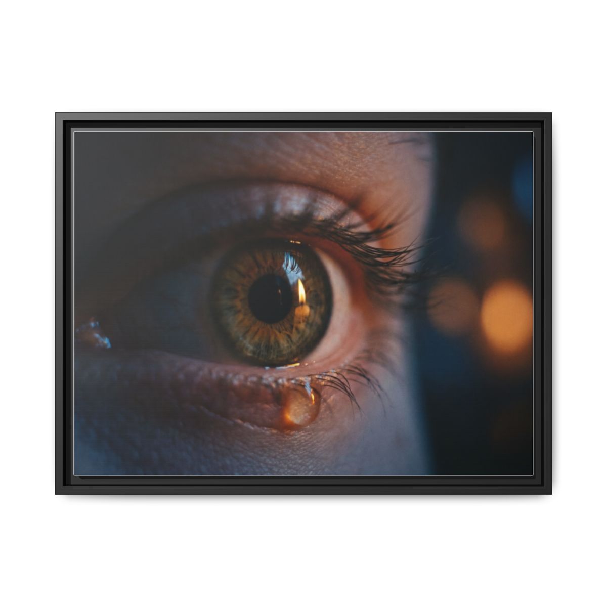 Framed Matte Canvas - Mystic Eye — Black / 1.25"