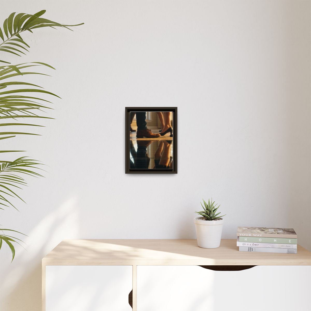 Matte Canvas, Framed - Golden Hour Reflections Cinematic Art...